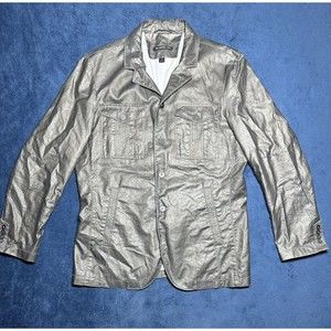 John Varvatos USA Button Down Jacket Brown Men’s Size Medium